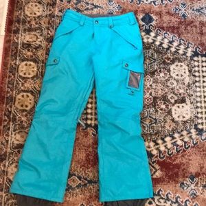 TEAL SIZE SMALL BURTON SNOWPANTS